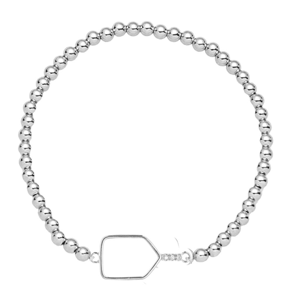 Pickleballsports Born to Rally Pickleball Paddle Beaded Stretch Bracelet
