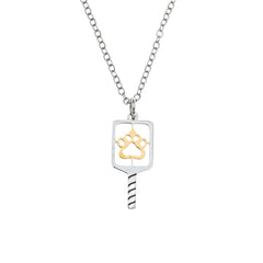 Pickleballsports Born to Rally Pickleball Paw Necklace