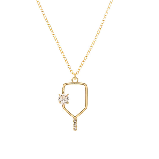 Pickleballsports Born to Rally Serve and Sparkle Pickleball Necklace