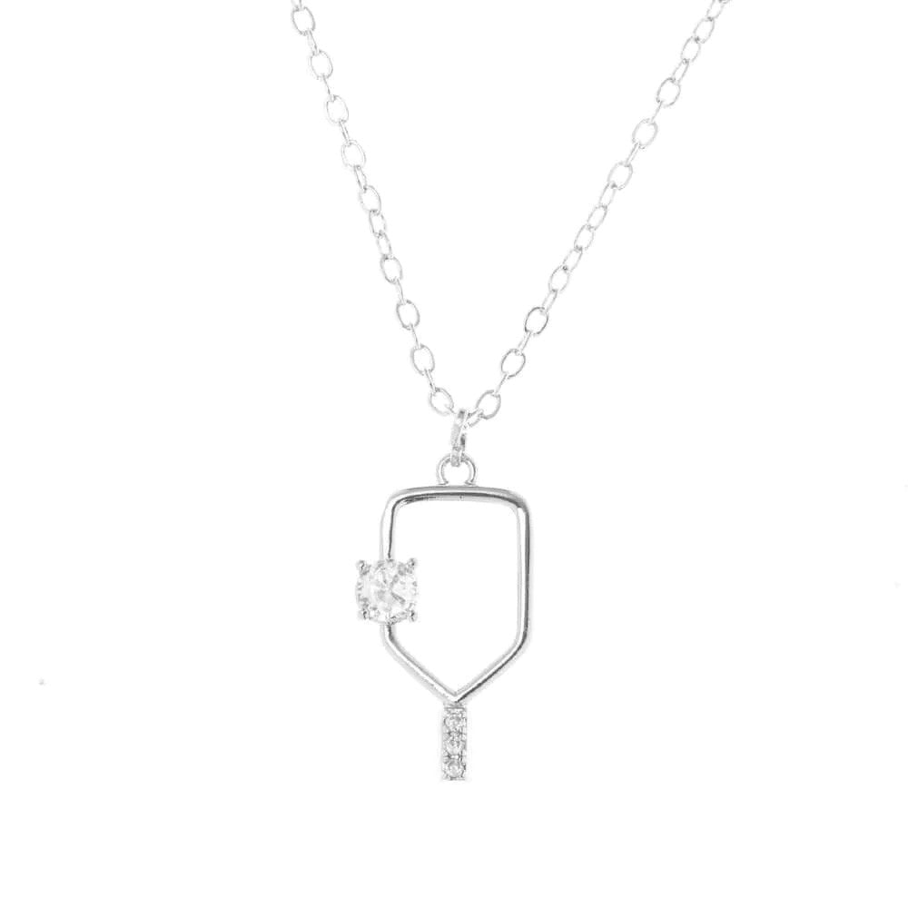 Pickleballsports Born to Rally Serve and Sparkle Pickleball Necklace