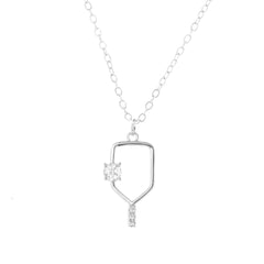 Pickleballsports Born to Rally Serve and Sparkle Pickleball Necklace