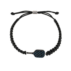 Pickleballsports Born to Rally Pickleball Stainless Steel Carbon Fiber Bracelet