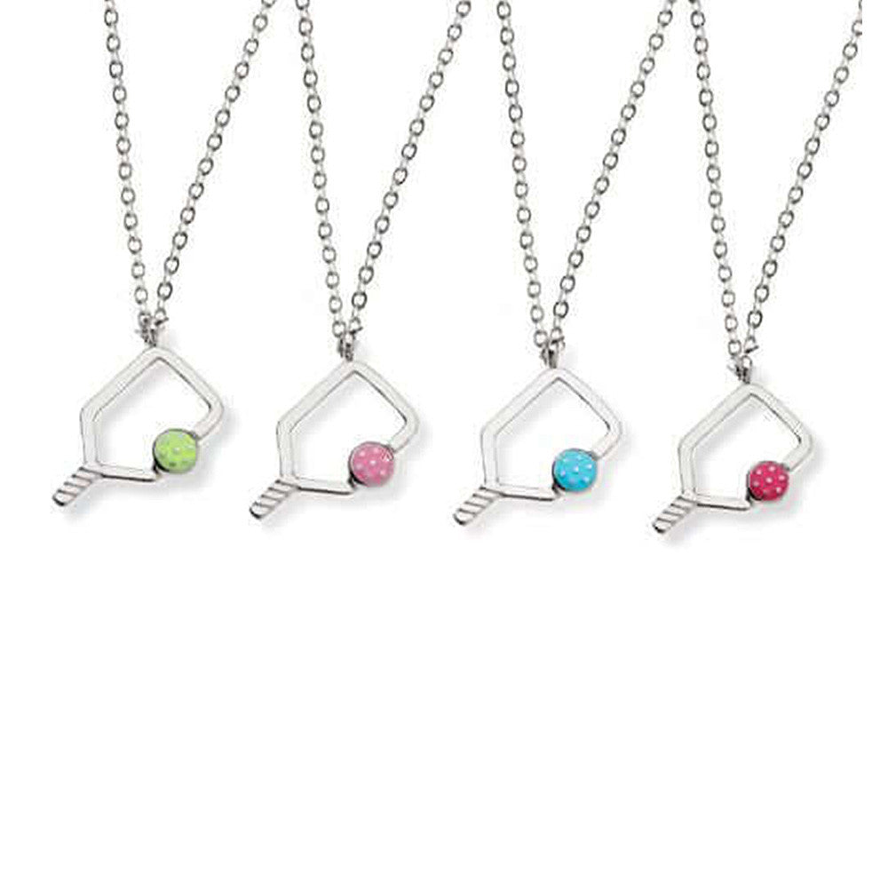 Pickleballsports Born to Rally Color Pop Pickleball Necklace