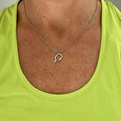 Pickleballsports Born to Rally Color Pop Pickleball Necklace
