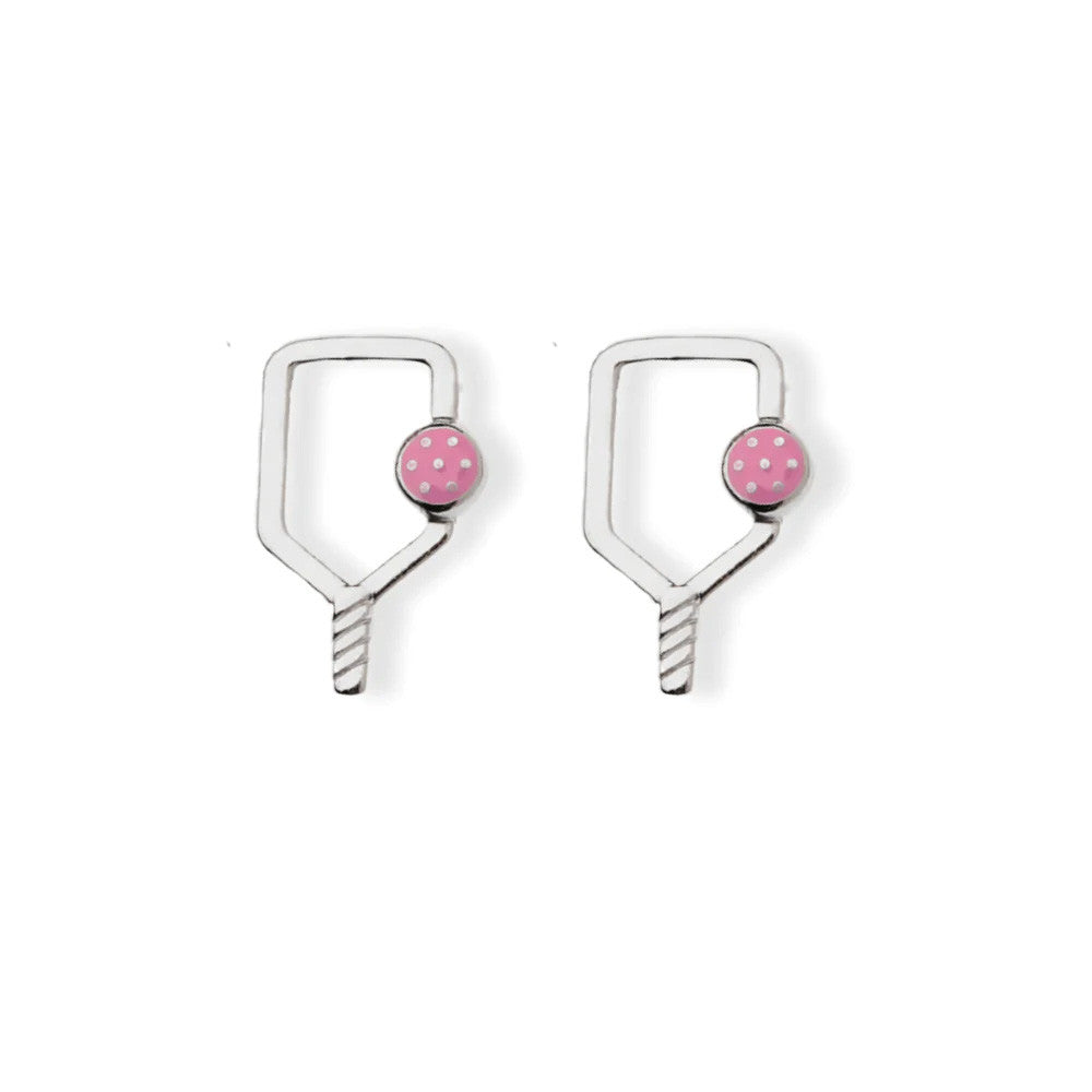 Pickleballsports Born to Rally Color Pop Pickleball Paddle Stud Earrings
