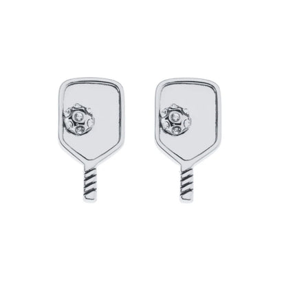 Pickleballsports Born to Rally Pickleball Paddle Stud Earrings