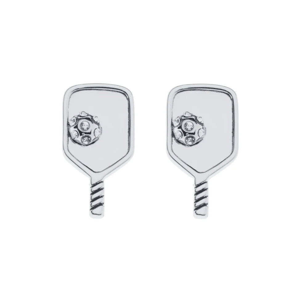 Pickleballsports Born to Rally Pickleball Paddle Stud Earrings