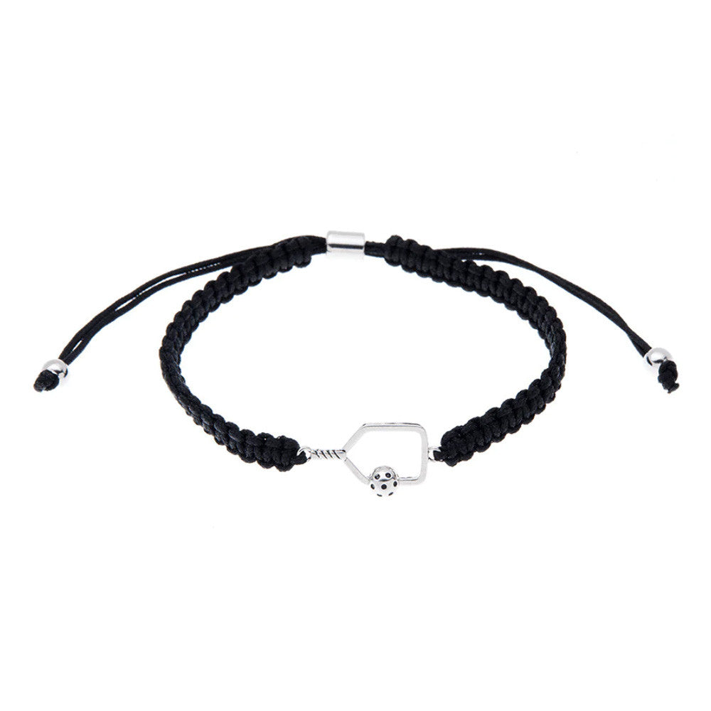 Pickleballsports Born to Rally Pickleball Paddle Adjustable Rope Bracelet