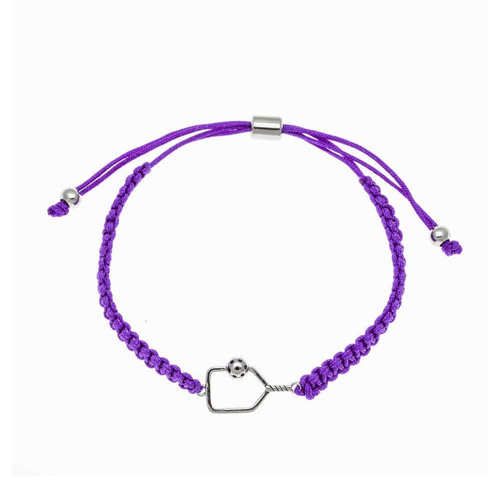 Pickleballsports Born to Rally Pickleball Paddle Adjustable Rope Bracelet