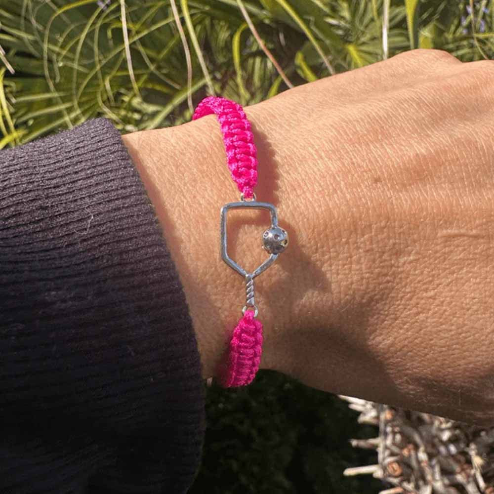 Pickleballsports Born to Rally Pickleball Paddle Adjustable Rope Bracelet