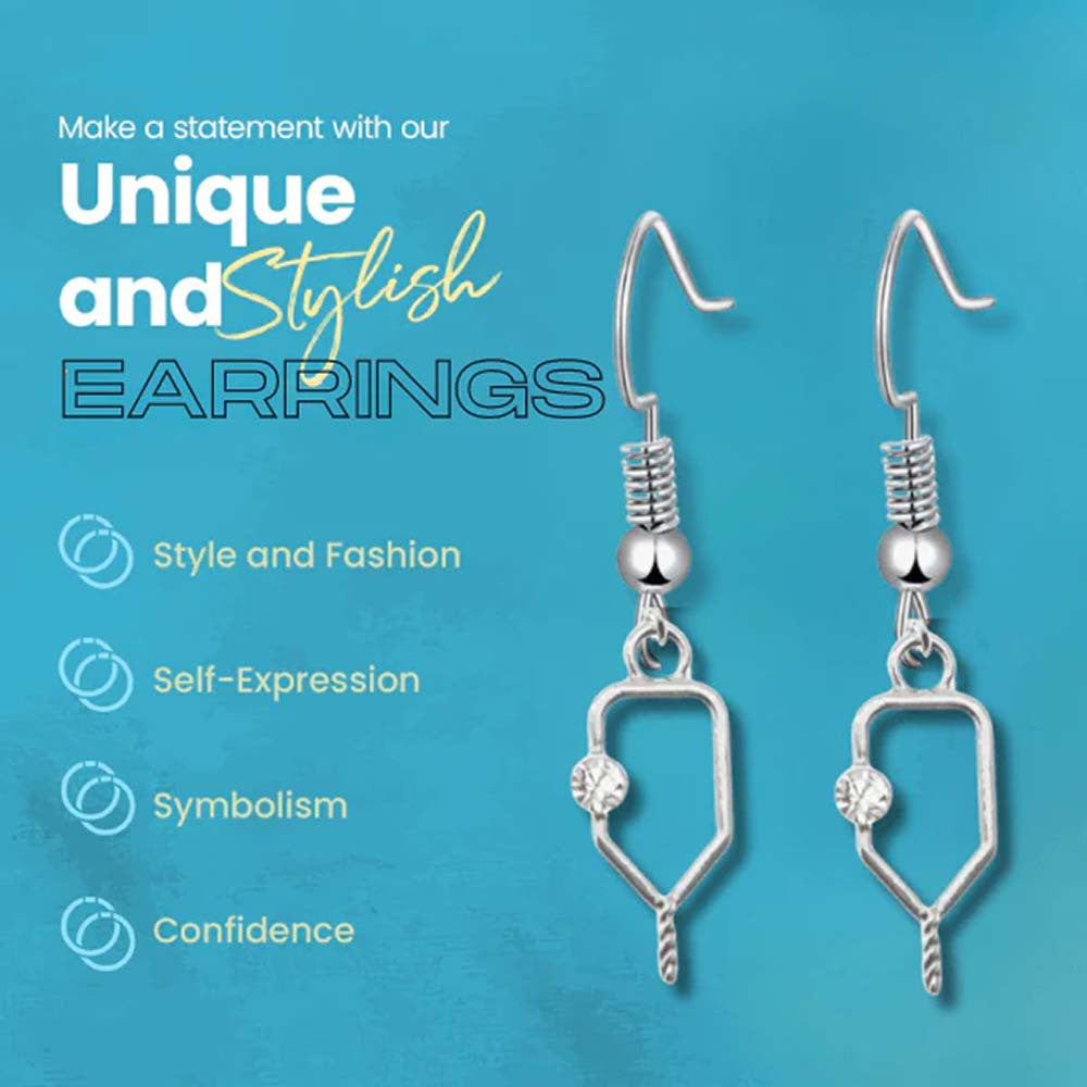 Pickleballsports Born to Rally Pickleball Dangle Earrings