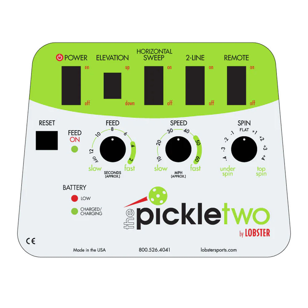 Pickleballsports The Pickle Two Ball Machine by Lobster