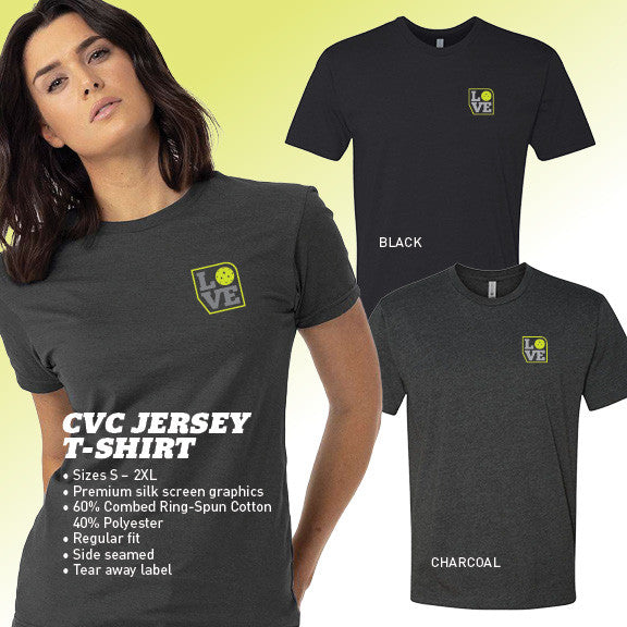 Pickleballsports ZER002 PB Love T-Shirt - Unisex