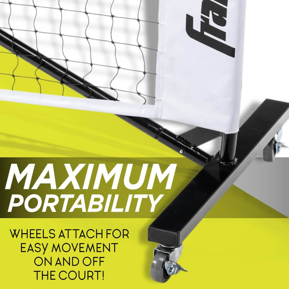 Pickleballsports Franklin Portable Pickleball Net System with Wheels