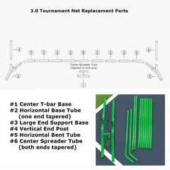 Pickleballsports 3.0 Tournament Net Replacement Parts