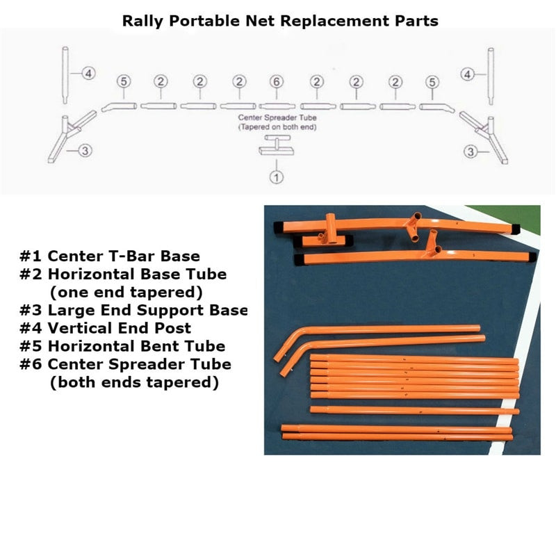 Pickleballsports Rally Portable Net Replacment Parts