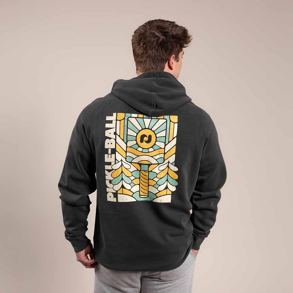 Pickleballsports Heritage Pickle-ball Paddle Hooded Sweatshirt - Unisex