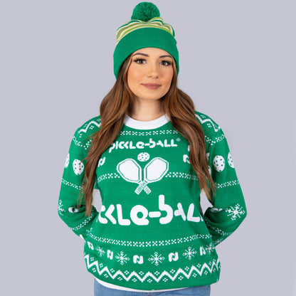Pickleballsports Heritage Pickle-ball Holiday Sweater