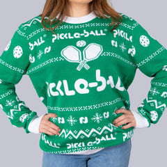 Pickleballsports Heritage Pickle-ball Holiday Sweater