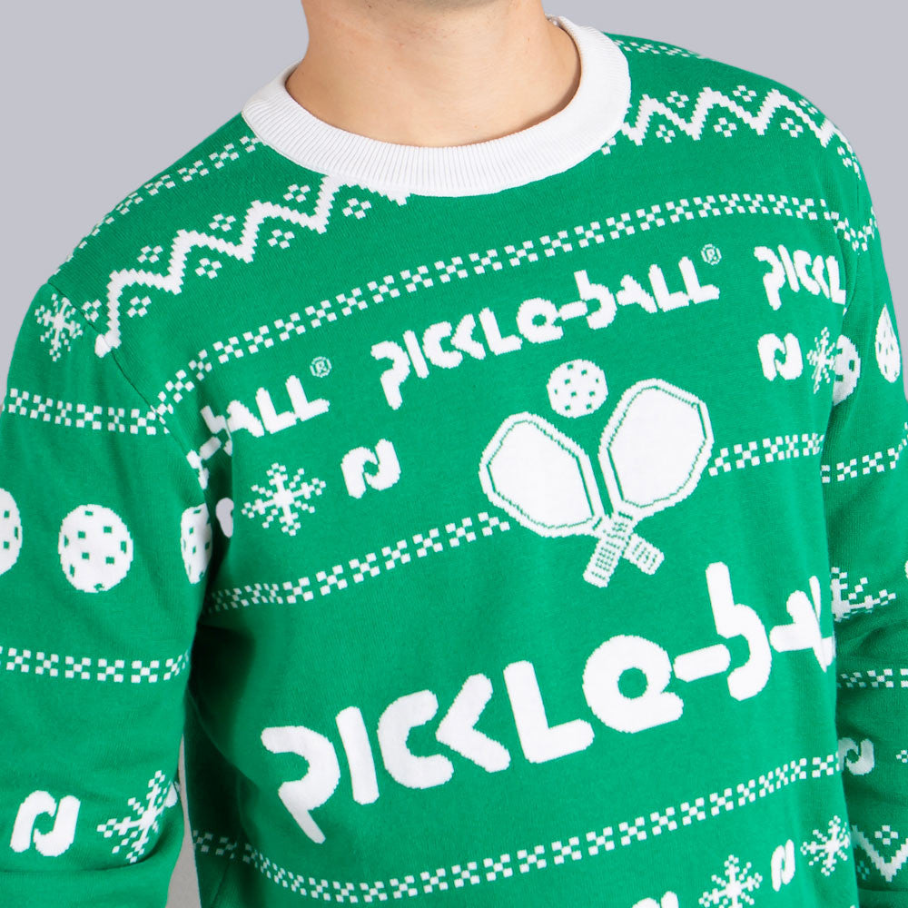 Pickleballsports Heritage Pickle-ball Holiday Sweater