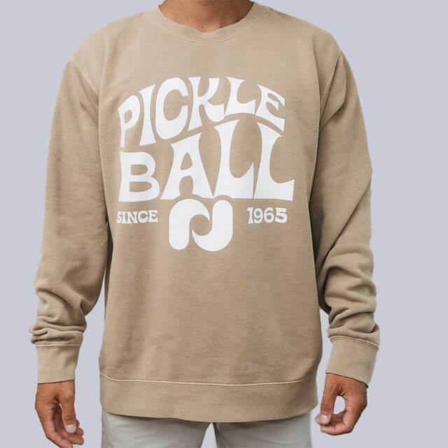 Pickleballsports Heritage Pickle-ball Groovy Crew Neck Sweatshirt