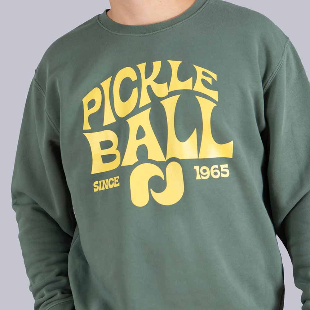 Pickleballsports Heritage Pickle-ball Groovy Crew Neck Sweatshirt