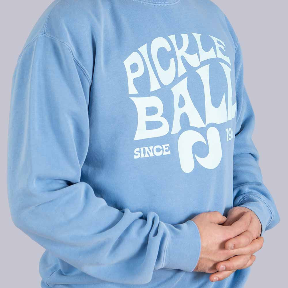 Pickleballsports Heritage Pickle-ball Groovy Crew Neck Sweatshirt