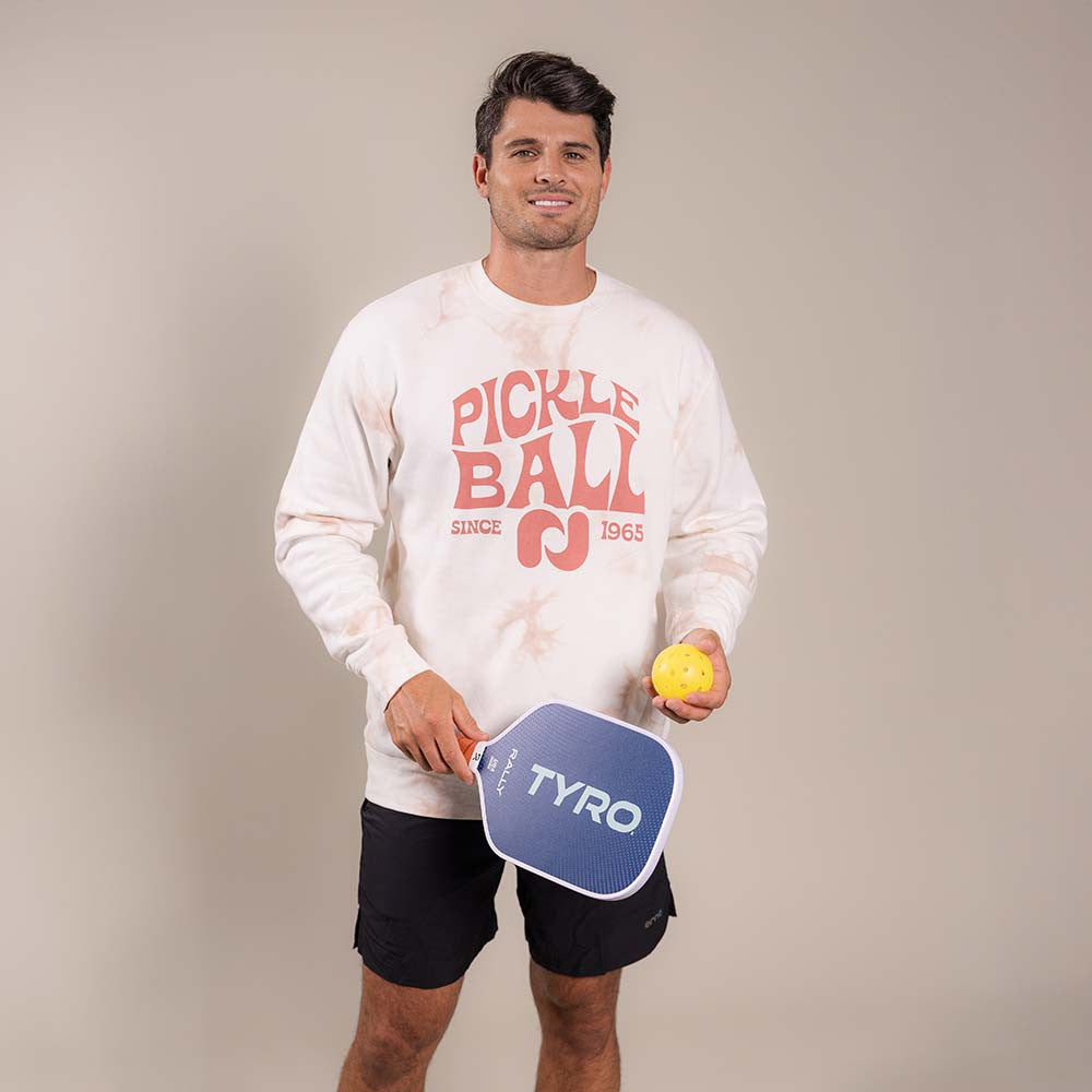 Pickleballsports Heritage Pickle-ball Groovy Crew Neck Sweatshirt
