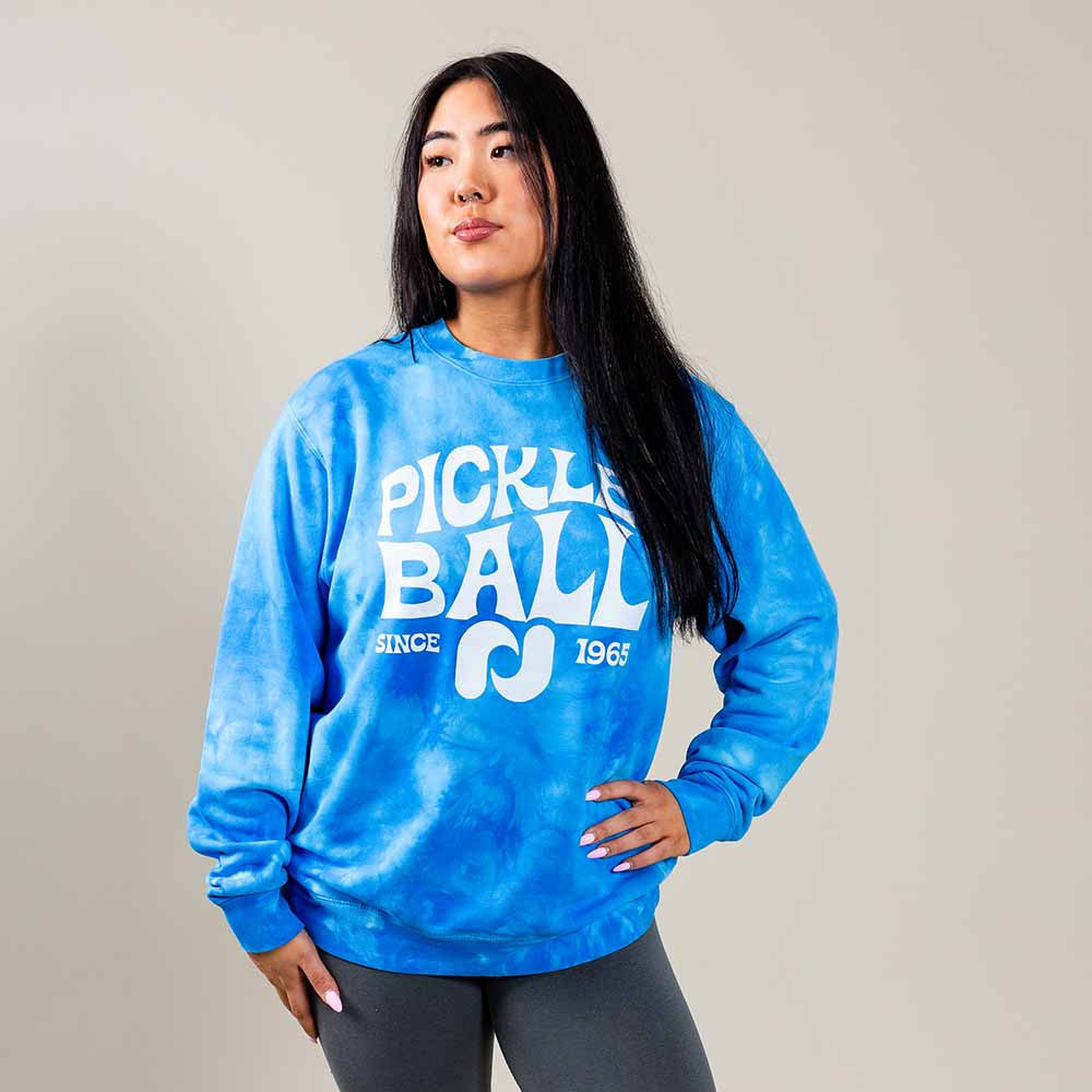 Pickleballsports Heritage Pickle-ball Groovy Crew Neck Sweatshirt