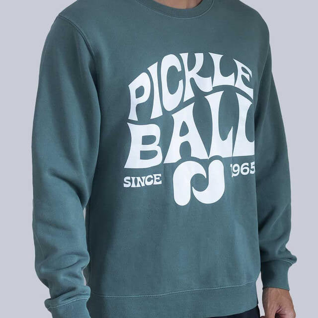 Pickleballsports Heritage Pickle-ball Groovy Crew Neck Sweatshirt