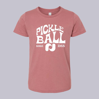 Pickleballsports Heritage Pickle-ball Groovy T-Shirt - Youth