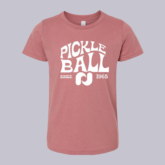 Pickleballsports Heritage Pickle-ball Groovy T-Shirt - Youth