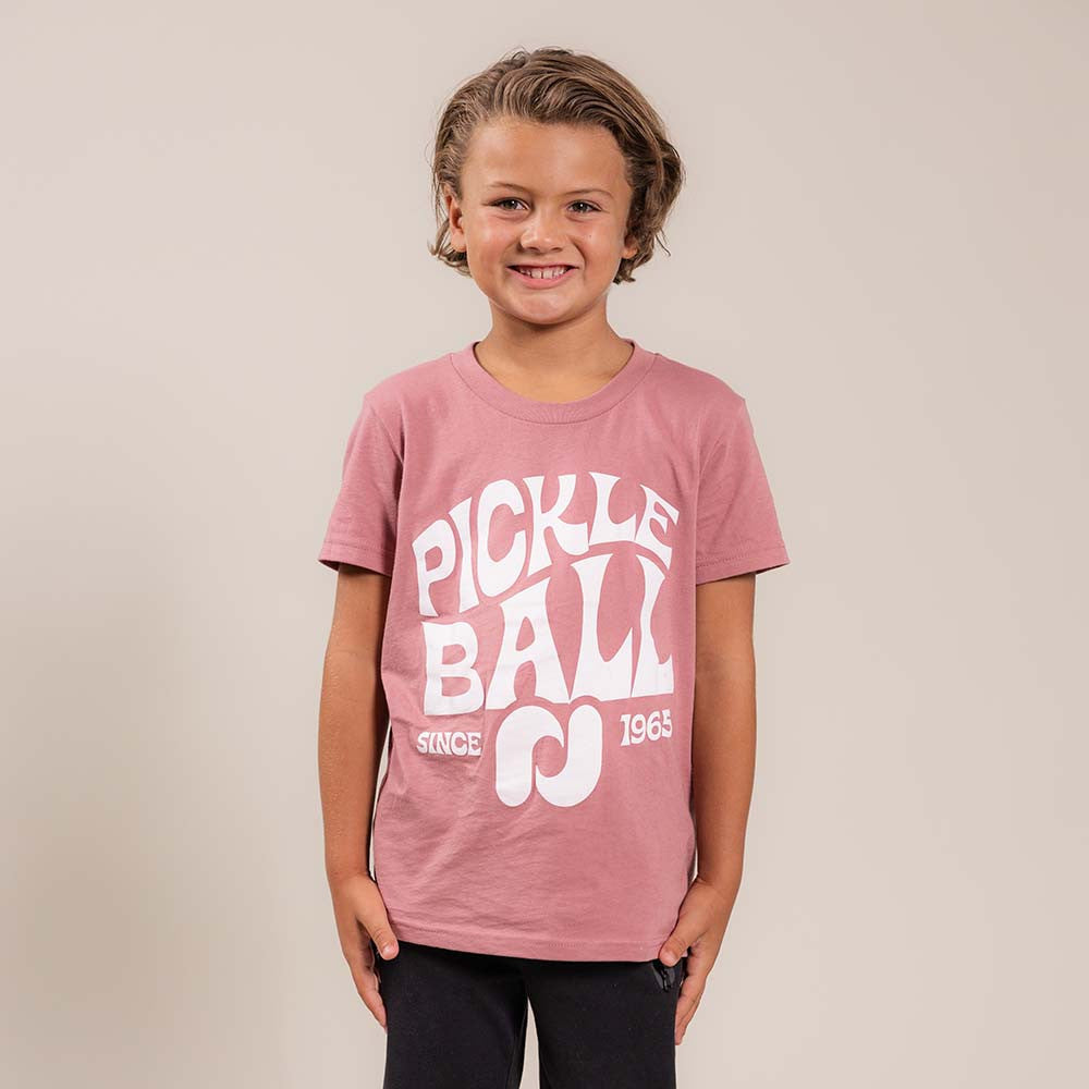 Pickleballsports Heritage Pickle-ball Groovy T-Shirt - Youth