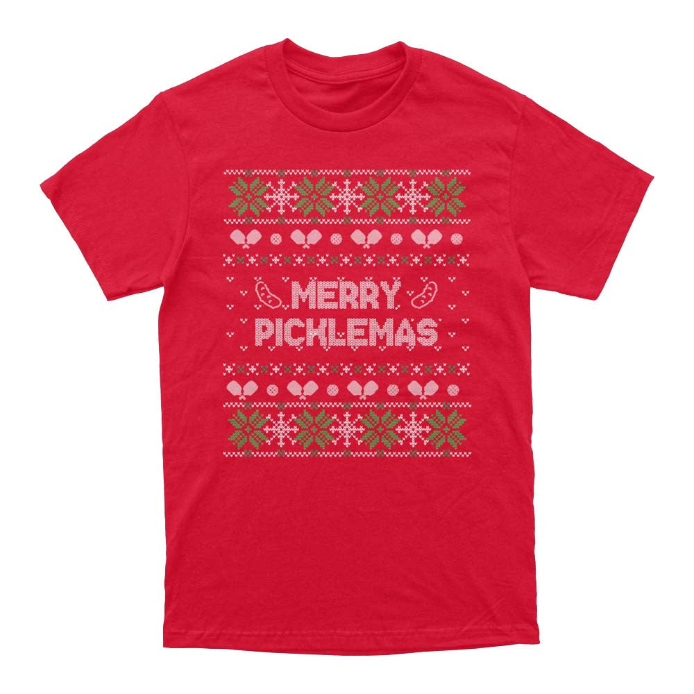Pickleballsports Wallflower Merry Xmas Fairisle T-Shirt - Unisex
