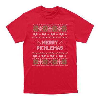 Pickleballsports Wallflower Merry Xmas Fairisle T-Shirt - Unisex