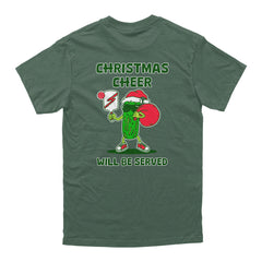 Pickleballsports Wallflower Christmas Cheer Served Pickle T-Shirt - Unisex