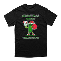 Pickleballsports Wallflower Christmas Cheer Served Pickle T-Shirt - Unisex