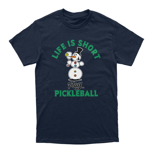 Pickleballsports Wallflower Life is Short Melted Snowman T-Shirt - Unisex