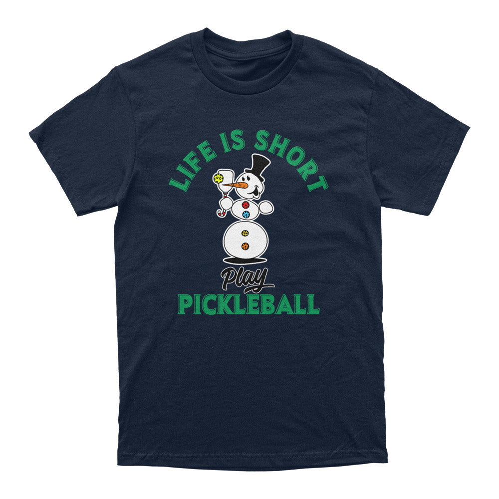 Pickleballsports Wallflower Life is Short Melted Snowman T-Shirt - Unisex
