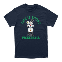 Pickleballsports Wallflower Life is Short Melted Snowman T-Shirt - Unisex