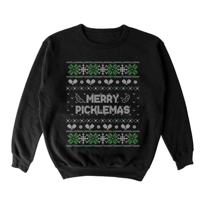 Pickleballsports Wallflower Merry Xmas Fairisle Crewneck Sweatshirt - Unisex
