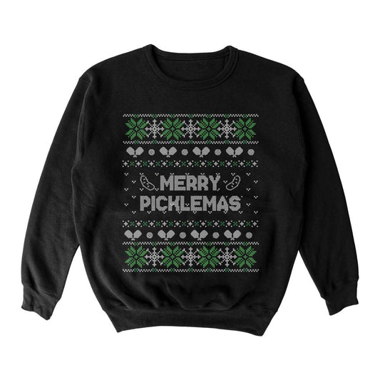 Pickleballsports Wallflower Merry Xmas Fairisle Crewneck Sweatshirt - Unisex