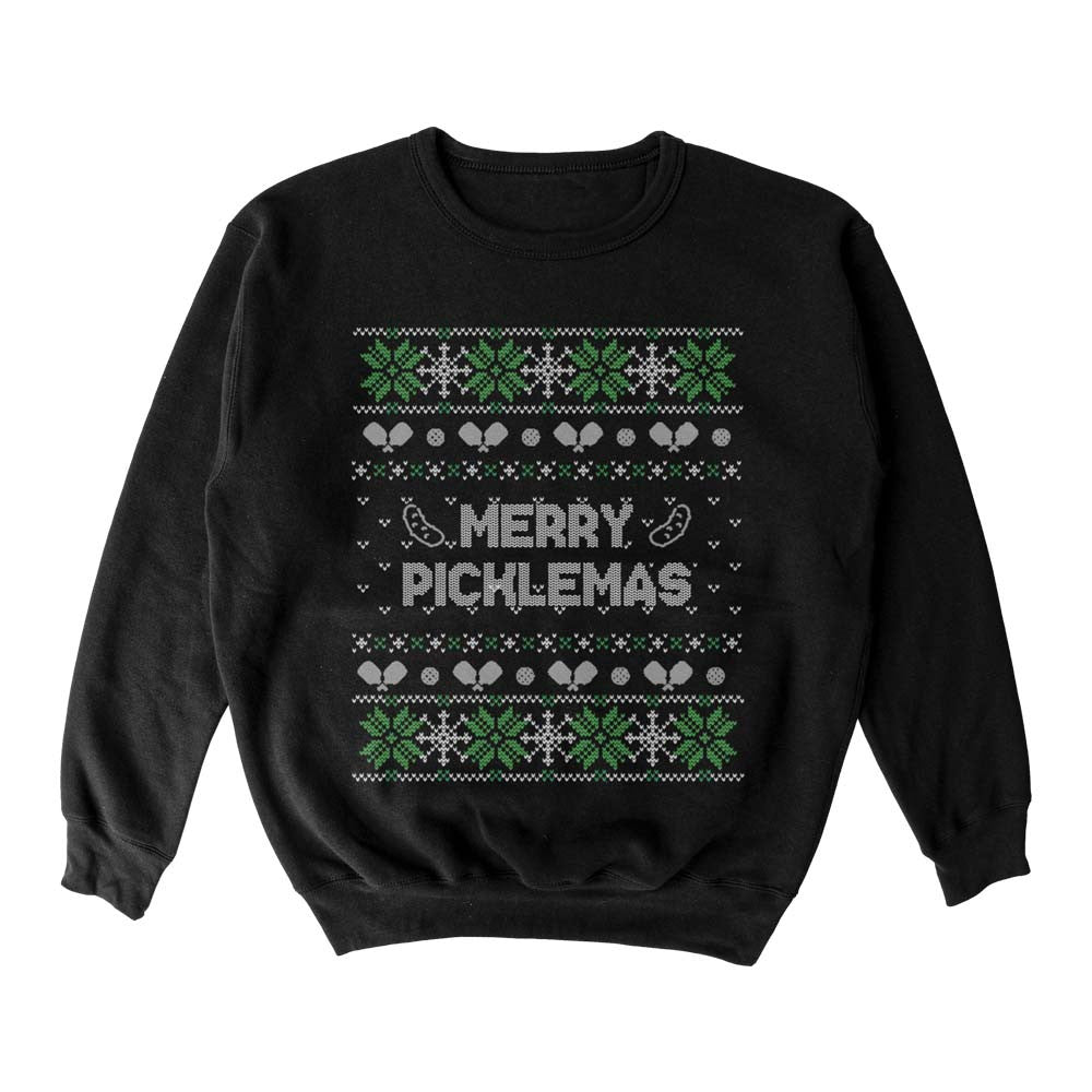 Pickleballsports Wallflower Merry Xmas Fairisle Crewneck Sweatshirt - Unisex